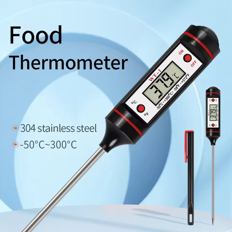 Digital Food Thermometer Probe -50–300°C BBQ Kitchen Kitchen Thermometer Qst