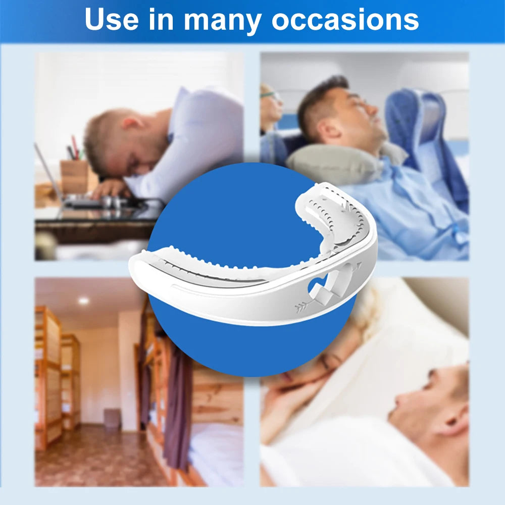 Adjustable Silicone Mouth Guard – Anti-Snoring & Teeth Guard Oral Night Guard Qst