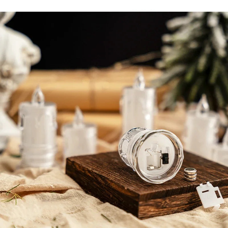 LED Crystal Candle Light – Flameless Smokeless Mini Candle LED Flameless Candle Qme