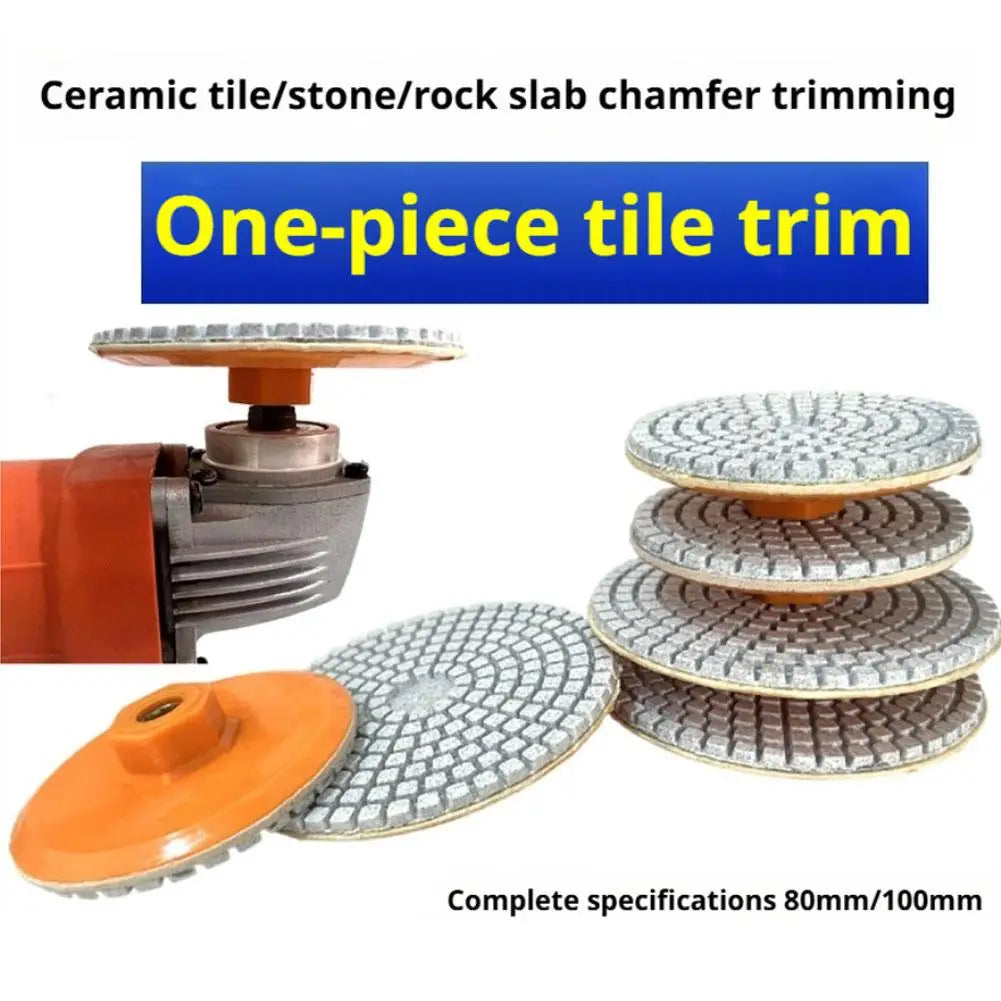 80mm Ceramic Tile Edge Grinding Disc M14 Thread Dry Polishing Grinding Disc Qme