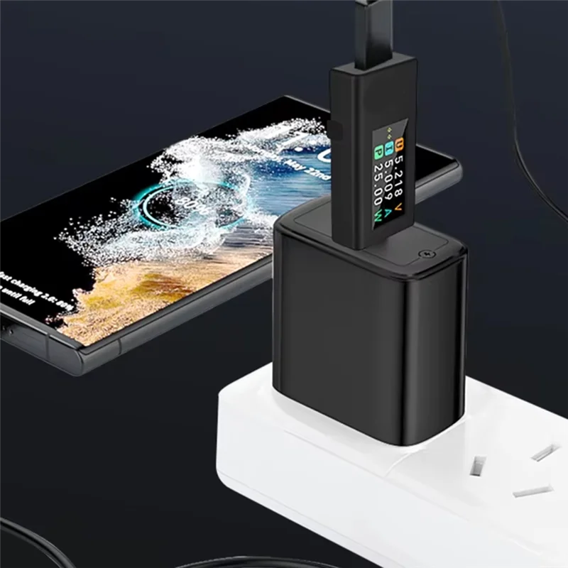 USB Type-C Power Tester 4-30V 12A Voltage & Current Meter USB Power Meter Qme