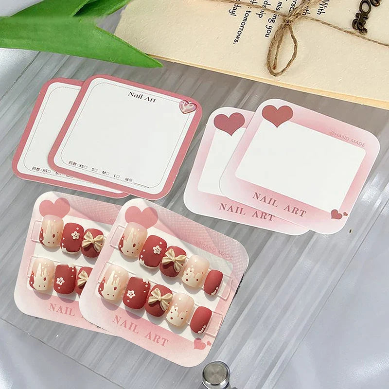 Nail Design Swatch Show Cards | Manicure Display 20–50 Sheets Nail Display Cards Qme
