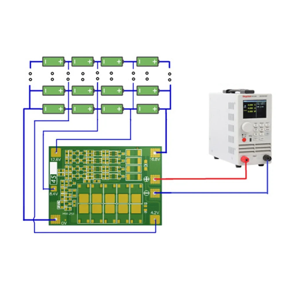 2S 3S 4S Li-ion BMS Protection Board 20A 40A 60A BMS Protection Board Qme