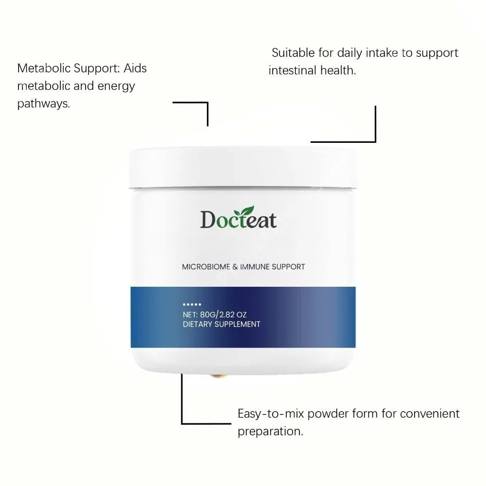 Docteat Intestinal Health Powder – Humic Fulvic Citric Acids 80g Digestive Health Supplement Qst