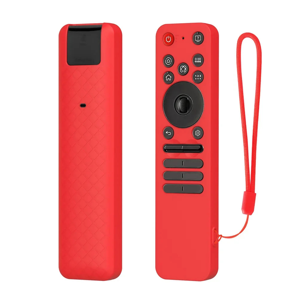Silicone Case for LG MR25GA 2025 Smart TV Remote | 5 Colors Remote Control Case Qme Red