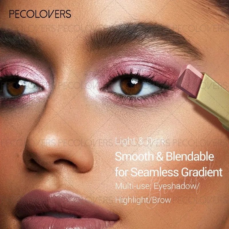 Two-Tone Pearl Shimmer Eyeshadow Stick – Waterproof | Qme Eyeshadow Stick Qme
