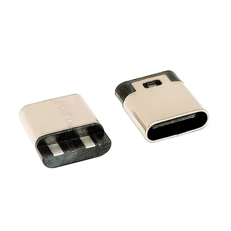 USB Type-C Female 2-Pin Welding Connector Jack – 5-Pack USB-C Connector Qme
