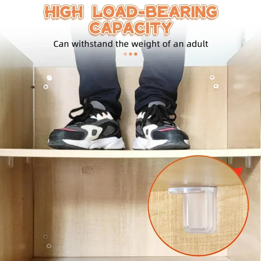 Adhesive Wall Mount Support Brackets Self-Stick Silicone Set of 2 Wall Mount Brackets Qme