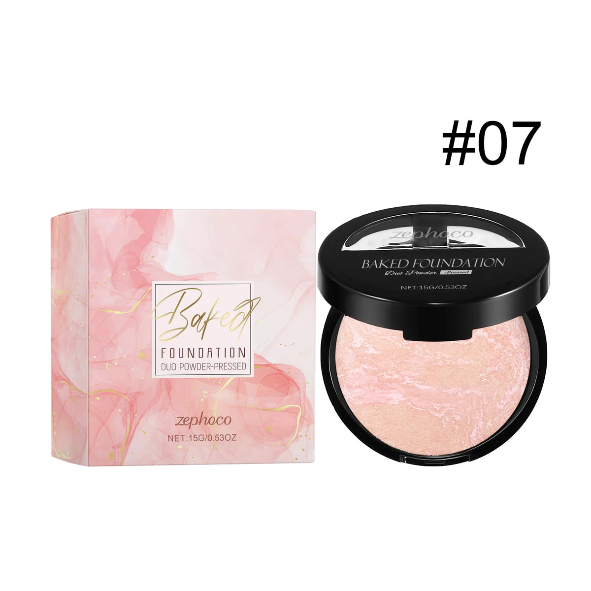 Zephoco Matte Powder Foundation – Oil Control Setting Powder Pressed Powder Foundation Qst G