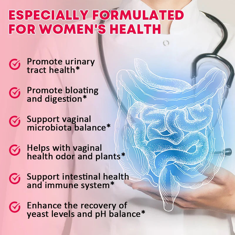 Probiotics for Women – Gut, pH Balance & Immune Support Women's Probiotic Supplement Qst