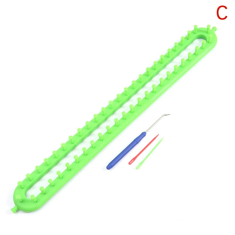 Rectangle & Round Knitting Loom Set – DIY Weaving Kit for Beginners Knitting Loom Kit Qst C47cm