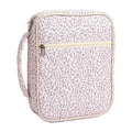 Large Quilted Floral Bible Cover Bag with Zipper & Handle Bible Cover Bag Qst StyleB