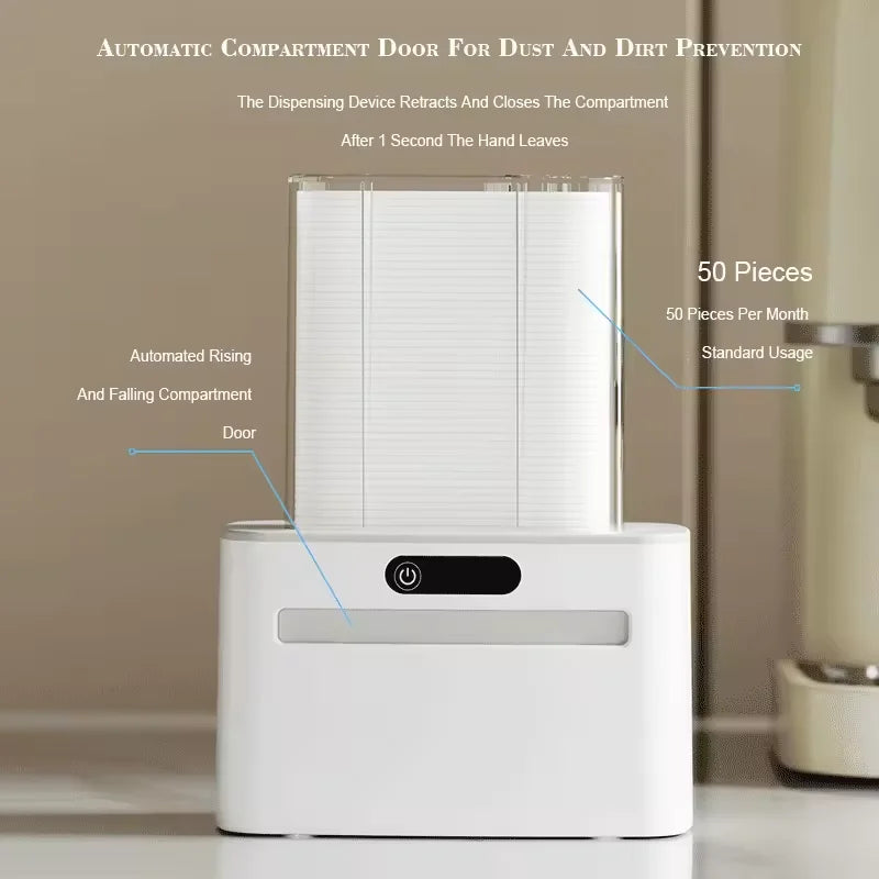 Smart Sensor Auto Dental Floss Dispenser – USB Rechargeable Floss Dispenser Qst
