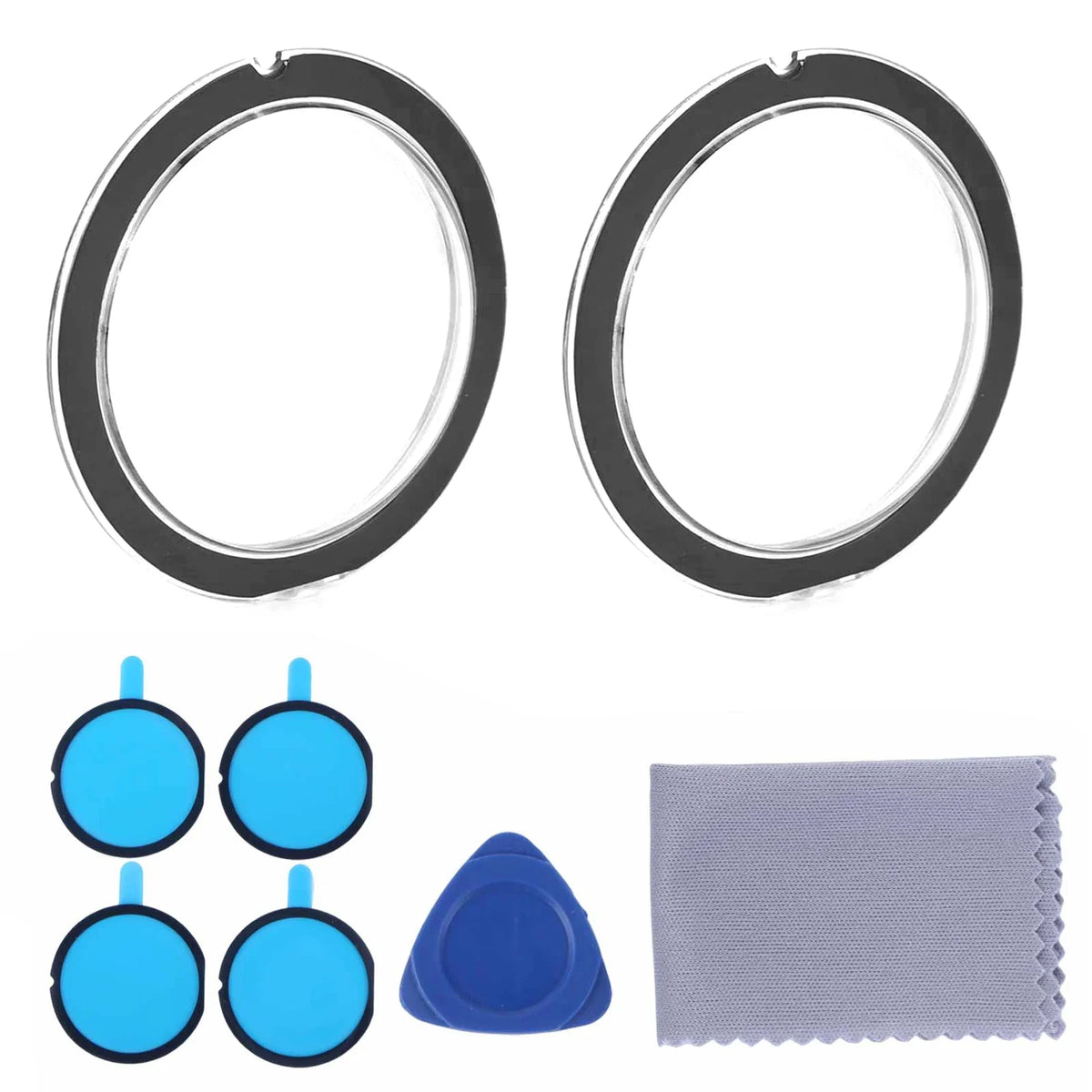 Tesla Model Y Anti-Scratch Camera Lens Protector Cover 2-Pack Camera Lens Protector Qme black