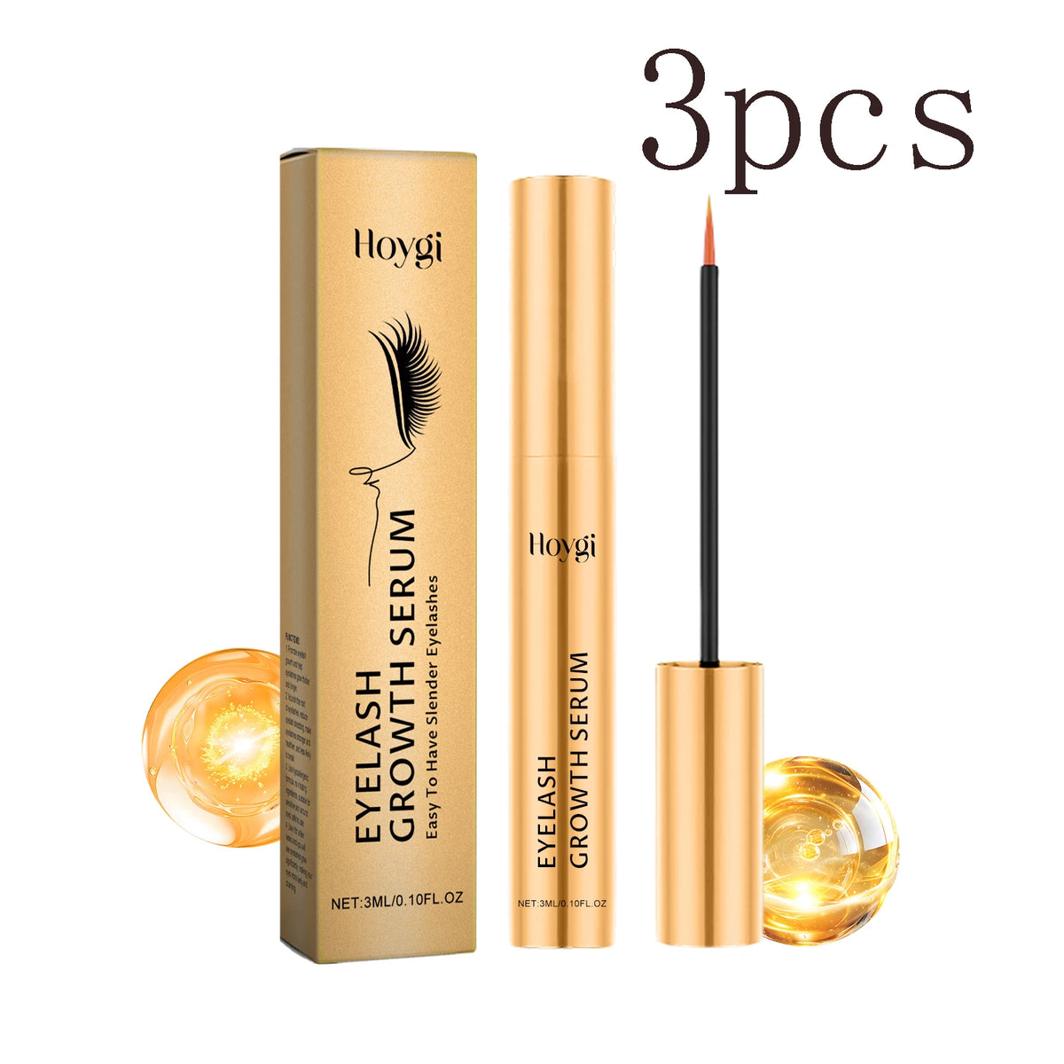 Hoygi Eyelash Styling Serum – Nourishing Curling Lash Serum Eyelash Serum Qst 3pcs