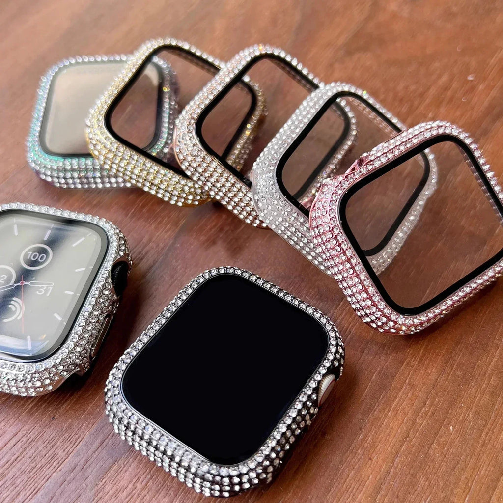 Rhinestone Apple Watch Case & Screen Protector 38–45mm Apple Watch Case Qme