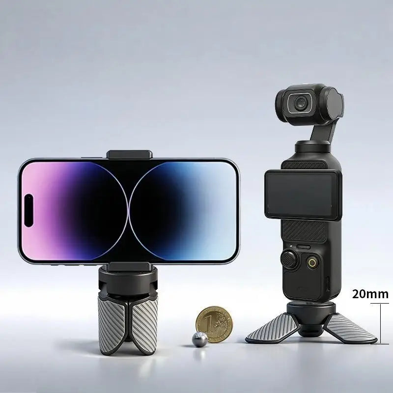 Mini Portable Tripod for DJI Osmo Pocket & Action Camera 1/4" Screw Mini Camera Tripod Qme