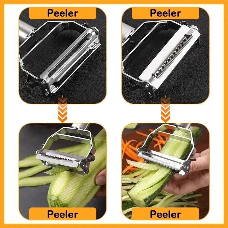 Double-Head Stainless Steel Vegetable & Fruit Peeler Vegetable Peeler Qme