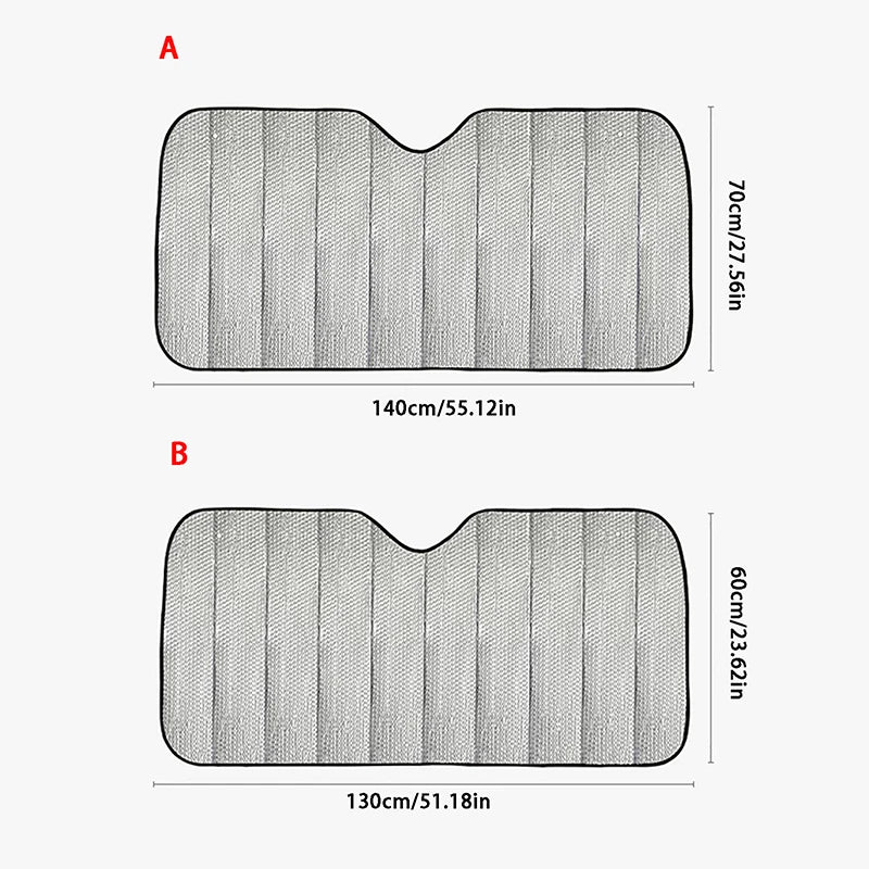 Foldable Car Windshield Sunshade – UV & Heat Protection Car Windshield Sunshade Qst