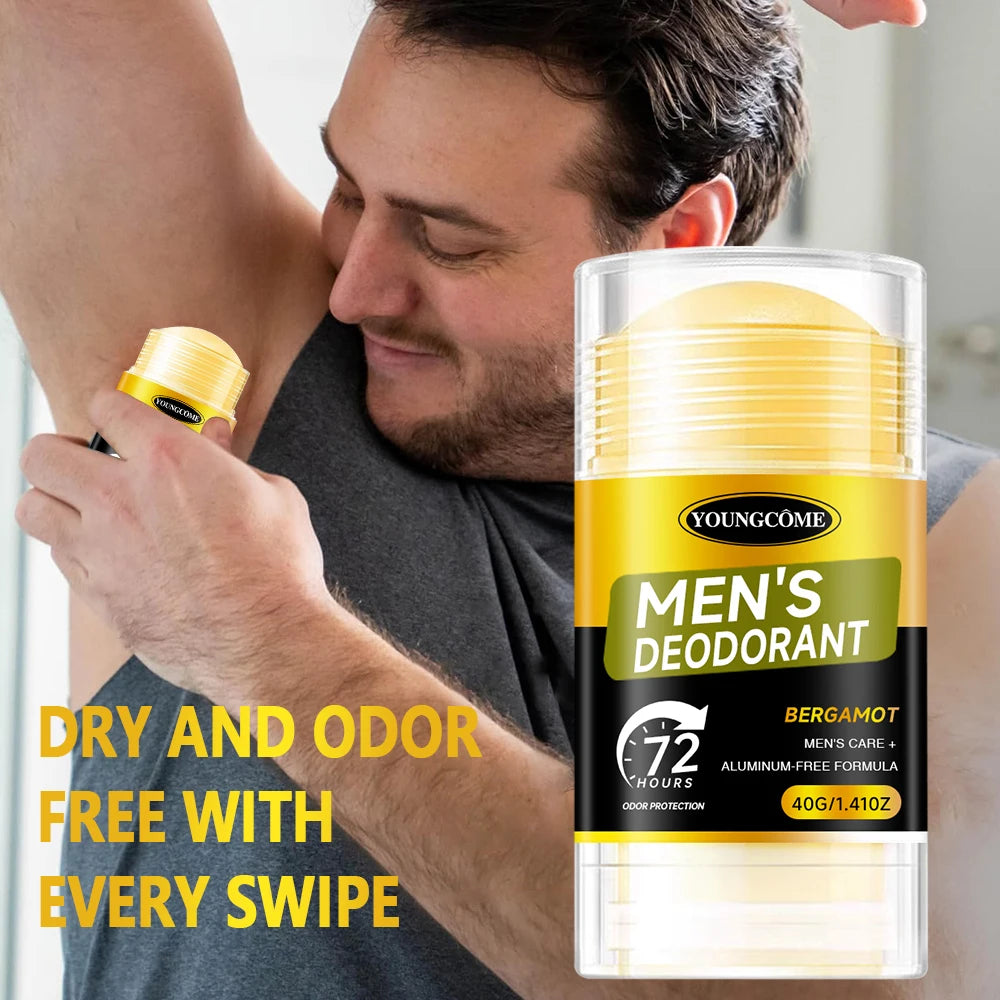 YOUNGCOME Men's 72H Deodorant Stick – Cinnamon Scent Men's Deodorant Stick Qst