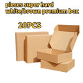 Corrugated Cardboard Box Mailers 20-Pack – White & Brown Cardboard Mailer Boxes Qme Brown 15x10x3cm