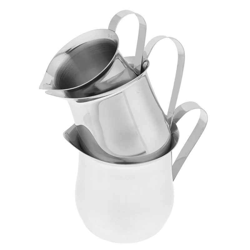 Stainless Steel Milk Frothing Pitcher 60–240ml | Creamer Cup Milk Frothing Pitcher Qst