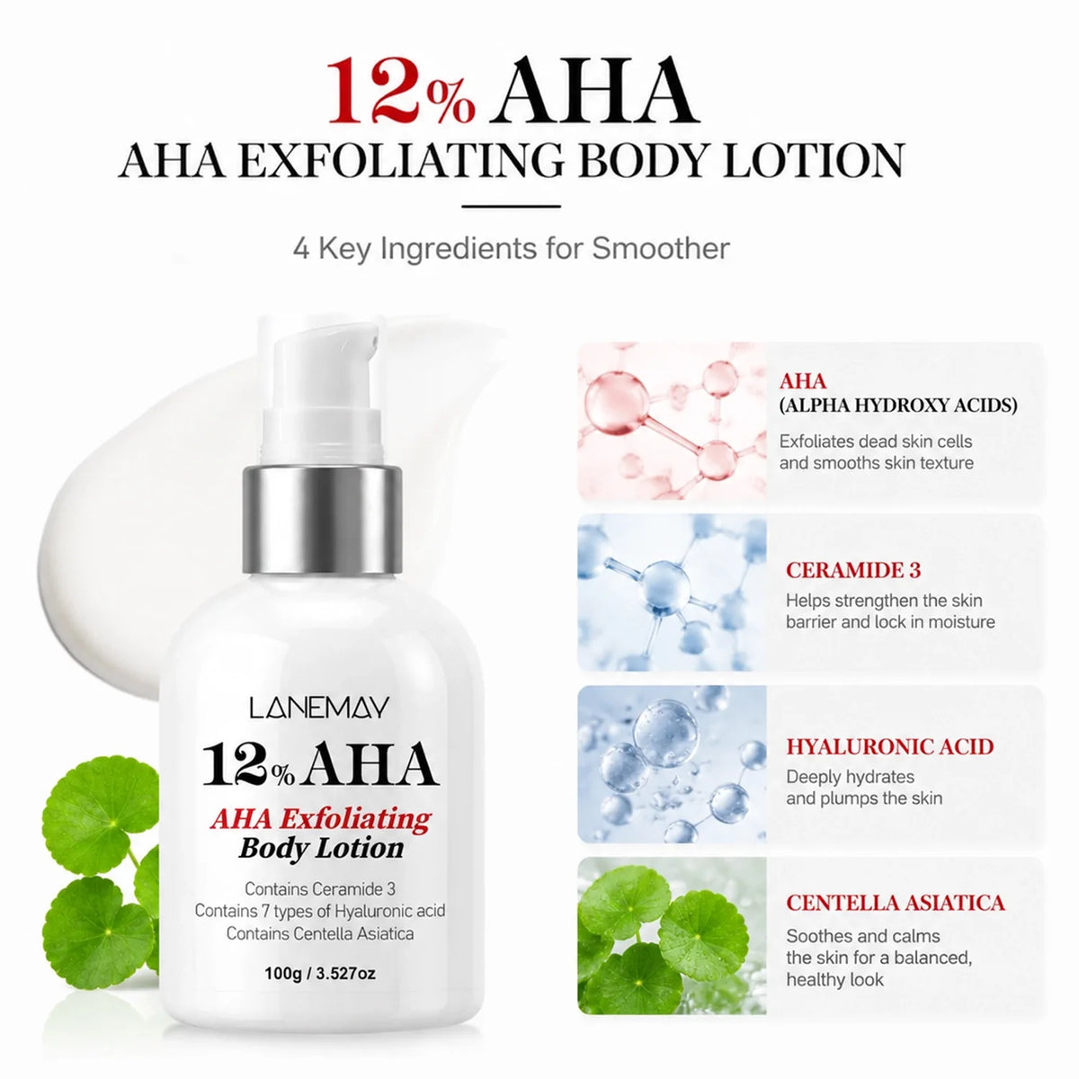 12% AHA Exfoliating Body Lotion – Smooth & Radiant Skin AHA Body Lotion Qst