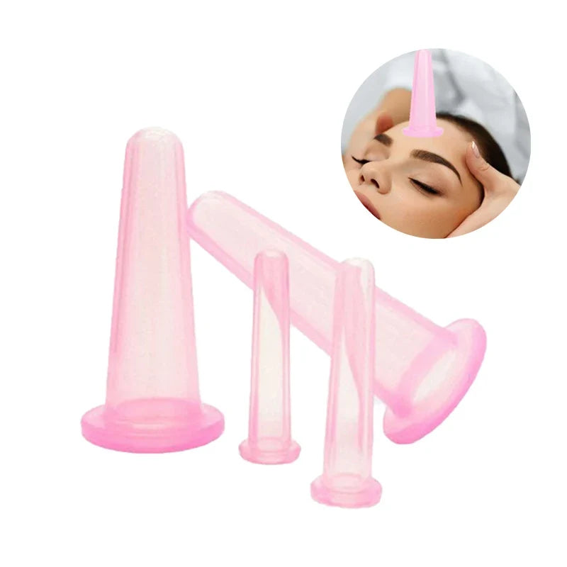 Silicone Vacuum Cupping Massage Jars – Facial Suction Cups Facial Cupping Tool Qme