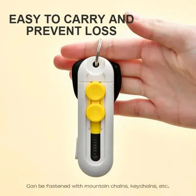 Magnetic Mini Box Cutter – Portable Mail & Paper Opener Mini Box Cutter Qme