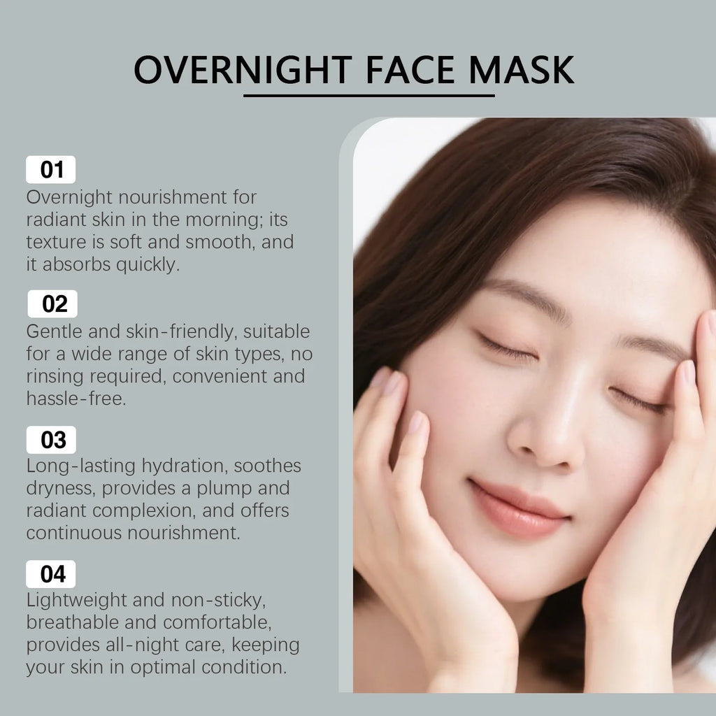 Viareline Overnight Face Mask – Hydrating, Firming & Brightening Overnight Sleeping Mask Qst