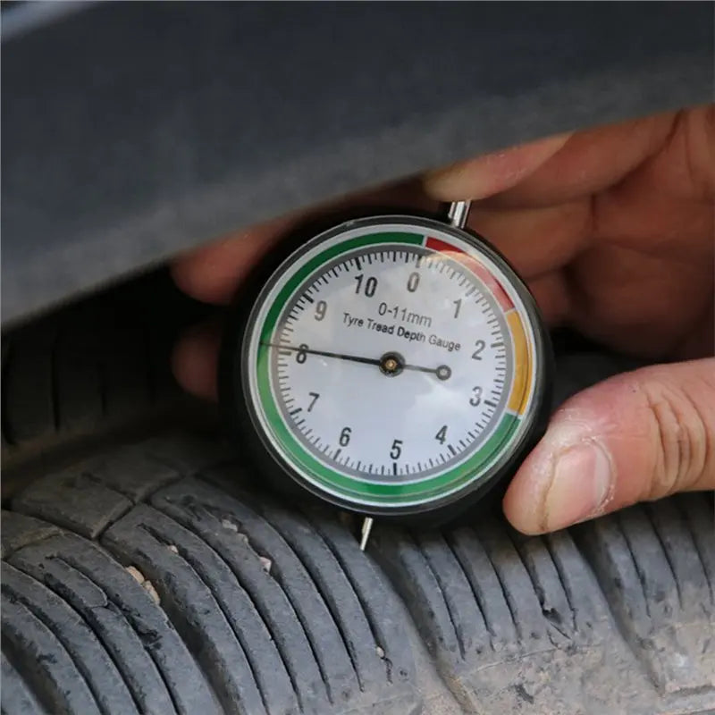 Tire Tread Depth Gauge – Stainless Steel Car Tire Monitor Tire Depth Gauge Qme