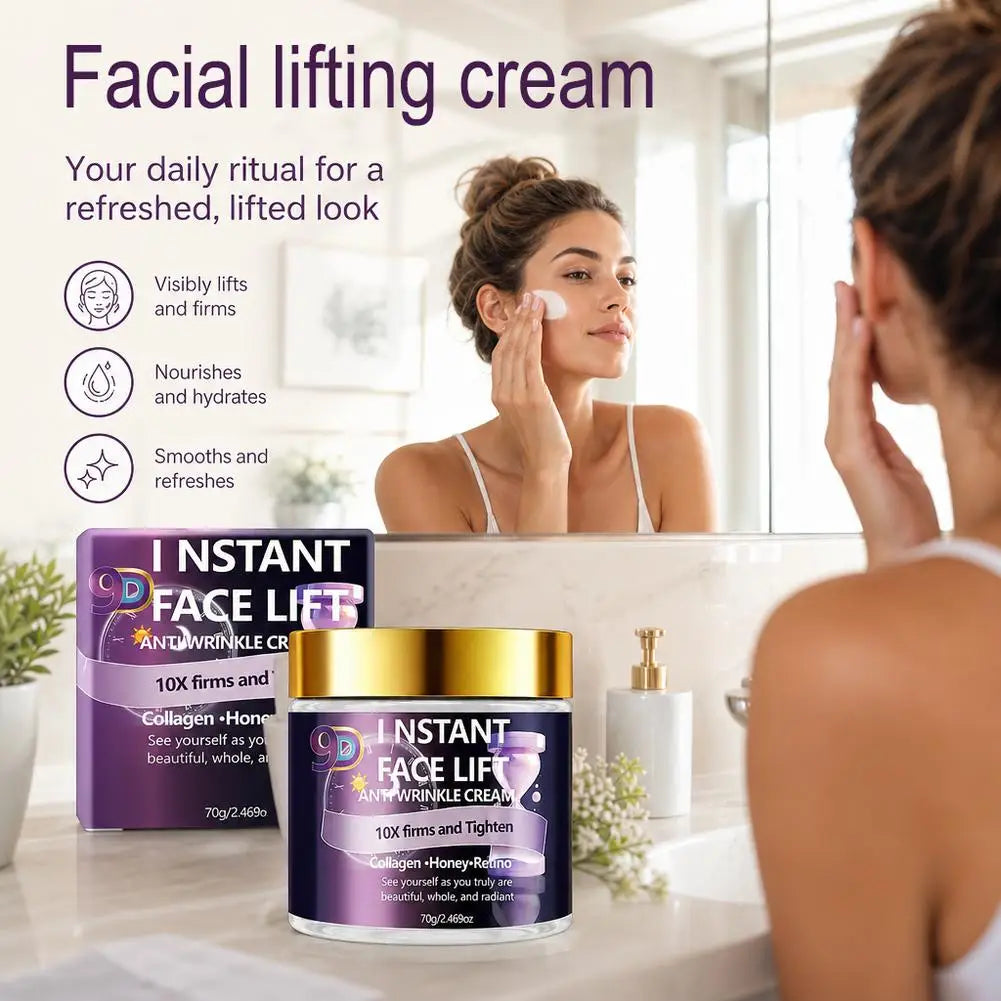 Instant Face Lift Cream – Collagen, Honey & Retinol 60g Face Lift Cream Qme