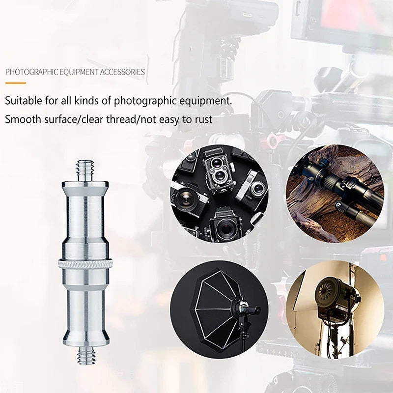 3/8" to 1/4" Camera Tripod Screw Adapter – Aluminum Alloy Camera Thread Adapter Qme