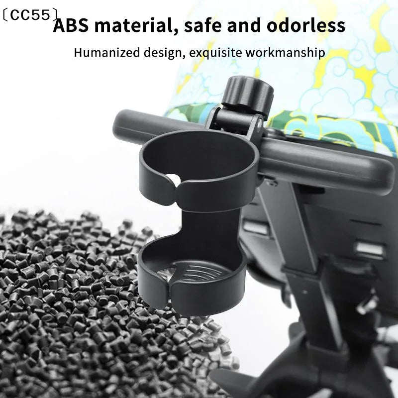 Adjustable Cup Holder for Stroller, Bike & Wheelchair Cup Holder Accessory Qst