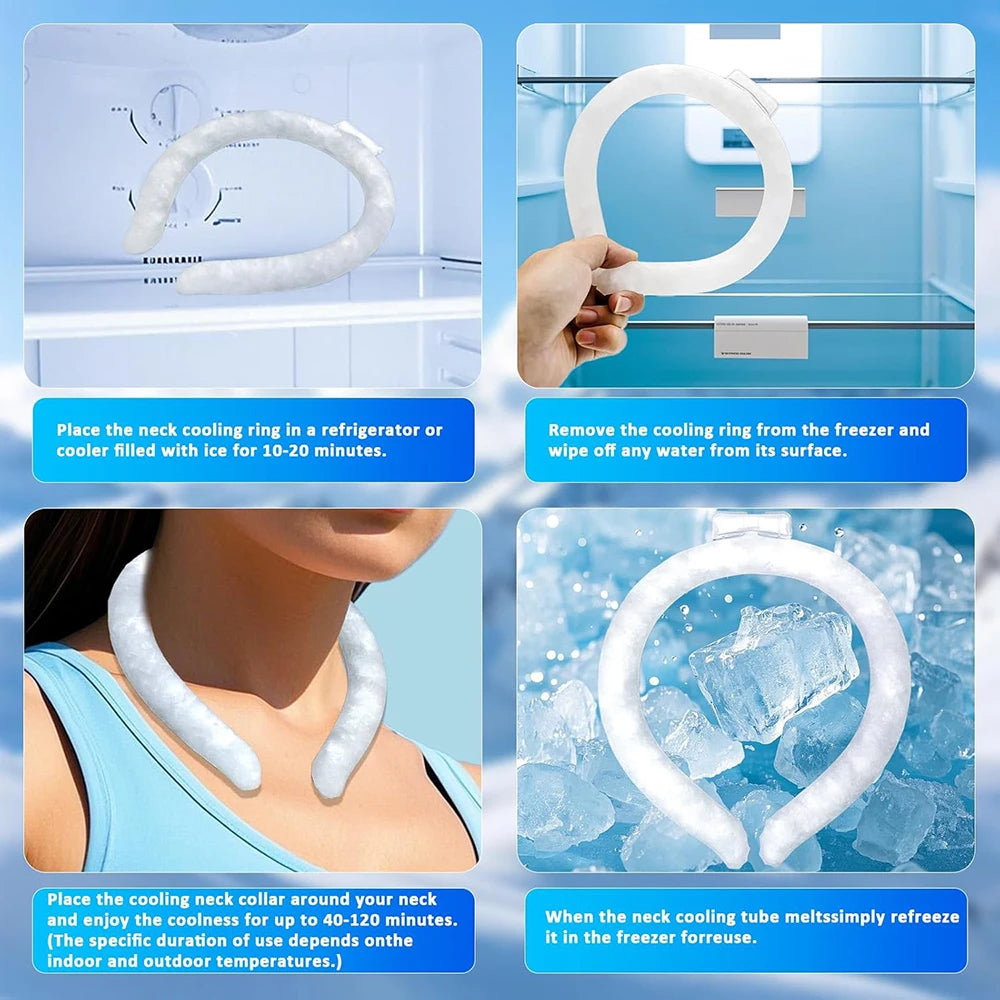PCM Ice Cooling Neck Ring – Summer Neck Cooler Wrap Cooling Neck Wrap Qst