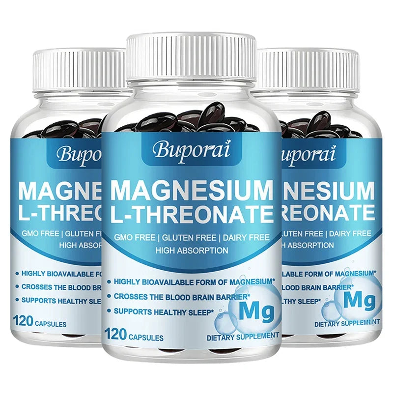 Magnesium L-Threonate – Focus, Memory & Nerve Support Capsules Magnesium Supplement Qst