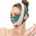 Adjustable V-Shape Face Lifting Bandage | Chin Sculpting Wrap Face Lifting Wrap Qme Green China Mainland