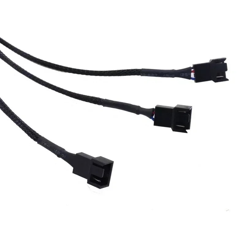 PWM Fan Hub 1-to-3 Port 4-Pin CPU Cooling Splitter | Qme PC Fan Splitter Qme