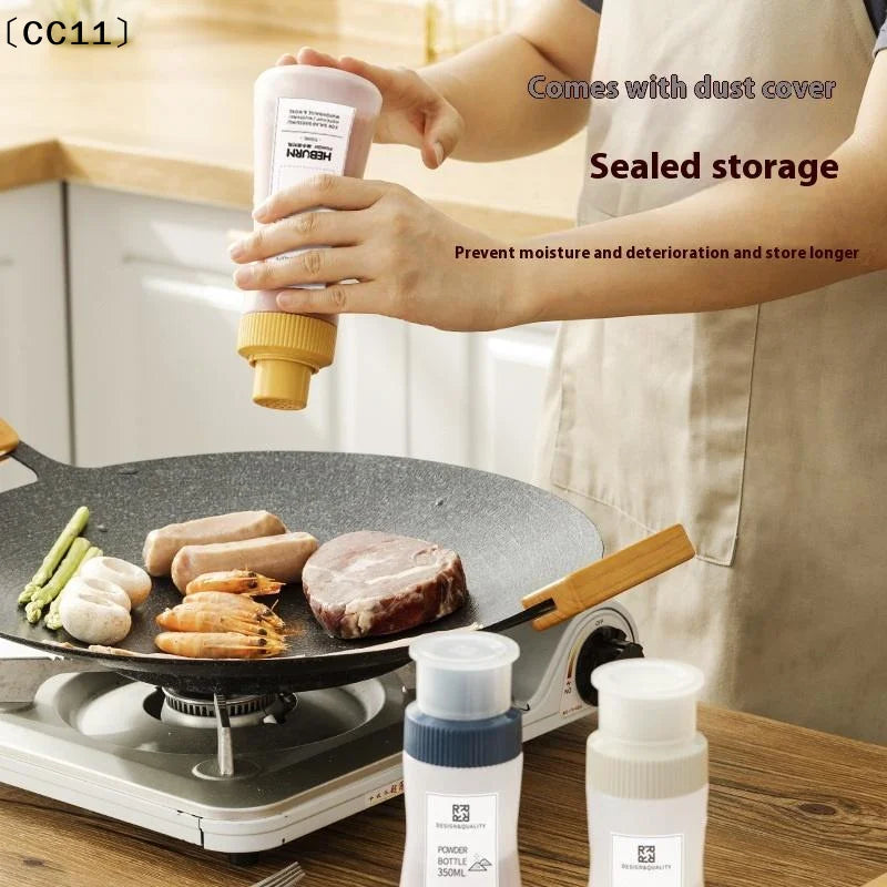 350ml Squeeze Seasoning Bottle – Spice, Salt, Sugar & Flour Jar Seasoning Squeeze Bottle Qme