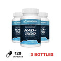 NAD+ Supplement with Resveratrol – 1500mg Cellular Vitality NAD+ Supplement Qst 120 Capsule-3bottles