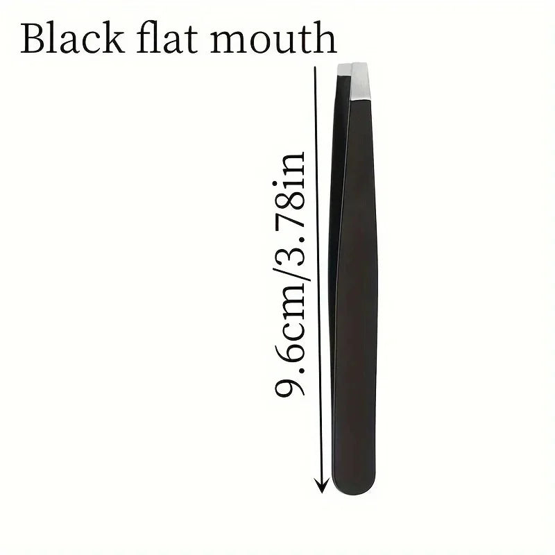 Professional Eyebrow Tweezers – Stainless Steel Makeup Tool Eyebrow Tweezers Qme