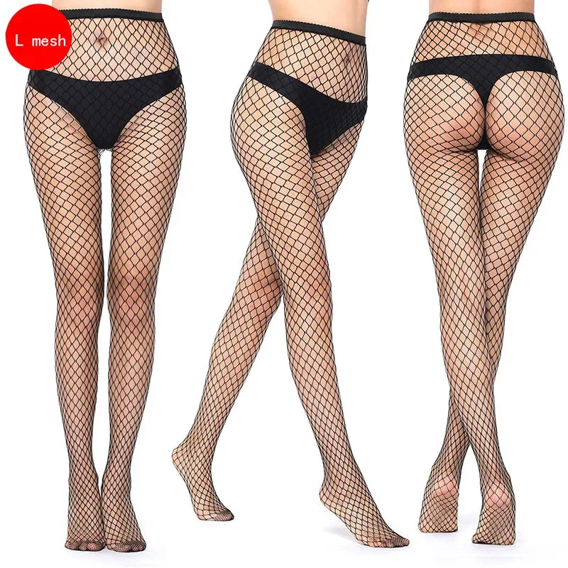 Women's Hollow Out Fishnet Tights | Fashion Pantyhose Fishnet Pantyhose Tights Qme L mesh One Size