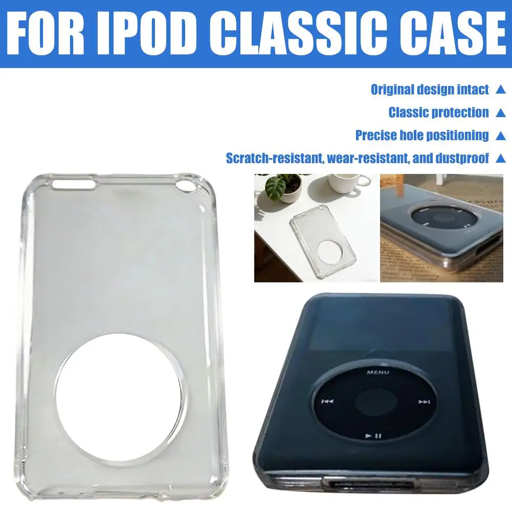 Clear Crystal Hard Case Cover for Apple iPod Classic | Qme iPod Protective Case Qme