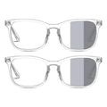 VOPHA 2-Pack Photochromic Reading Glasses Blue Light Blocking Photochromic Reading Glasses Qst 200 2pcs-Clear