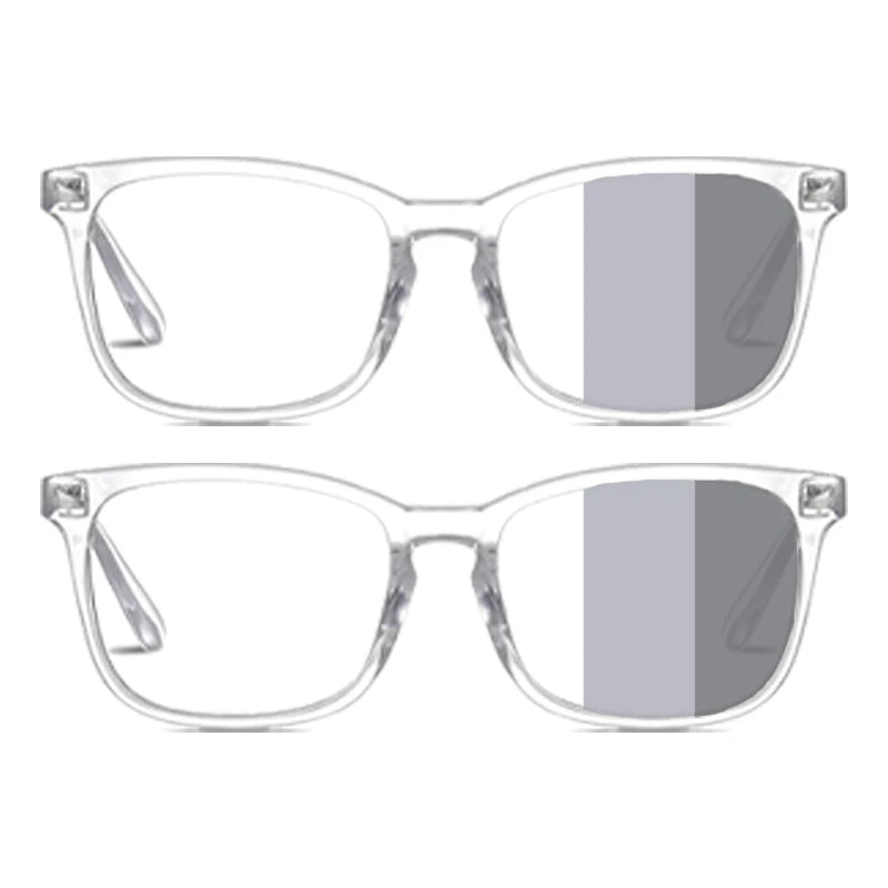 VOPHA 2-Pack Photochromic Reading Glasses Blue Light Blocking Photochromic Reading Glasses Qst 200 2pcs-Clear