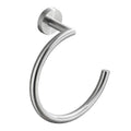 Semi-Circular Stainless Steel Wall Mounted Towel Ring Holder Towel Ring Holder Qme Silver