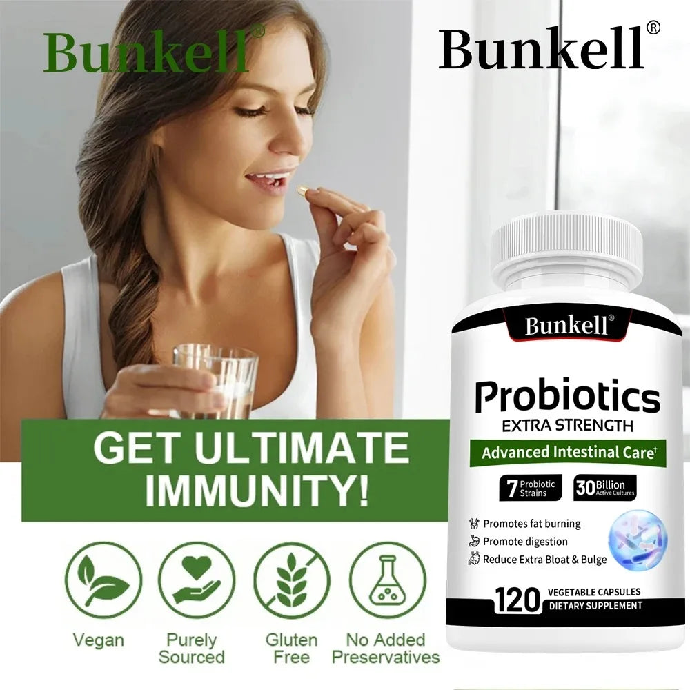 Probiotics Prebiotics & Digestive Enzymes – Gut Health Capsules Probiotic Supplement Qst
