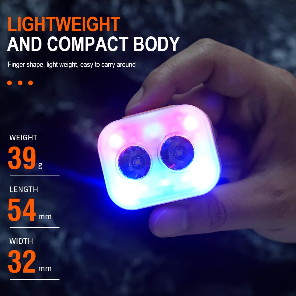 BORUiT LED Clip Headlamp 300LM USB-C Rechargeable Waterproof LED Headlamp Qst