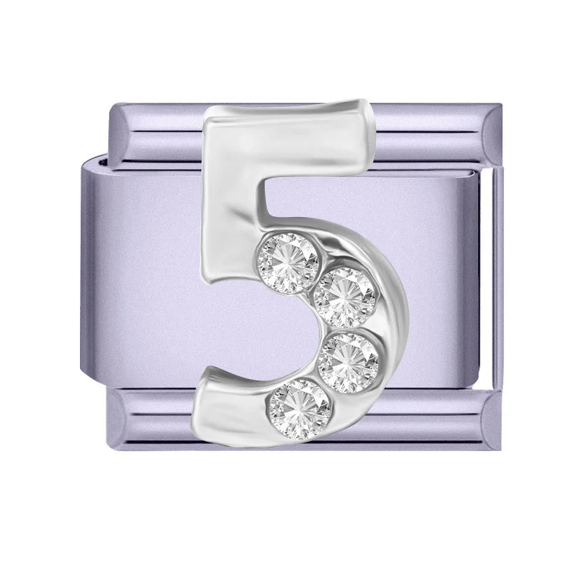 Zircon Butterfly Moon Stars Bow Italian Charm Links – Purple Italian Charm Links Qme Style 6