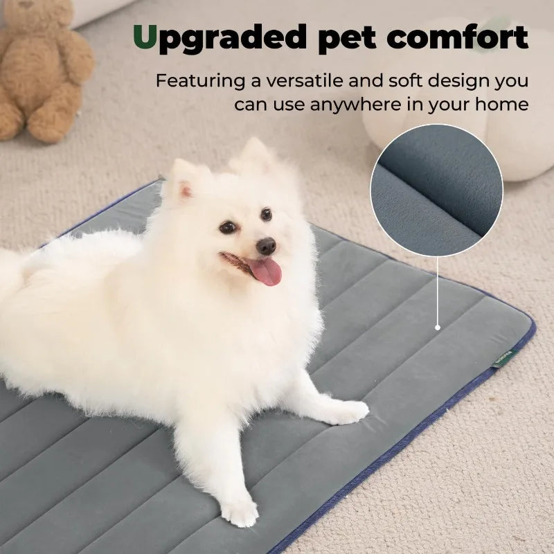 Washable Waterproof Dog Cage Pad – Soft Pet Bed Mat Dog Cage Pad Qme